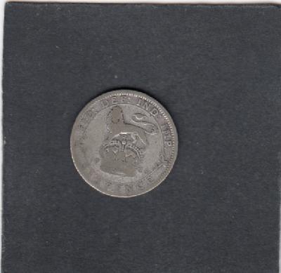 Beschrijving: 6 Pence GERORIUS V